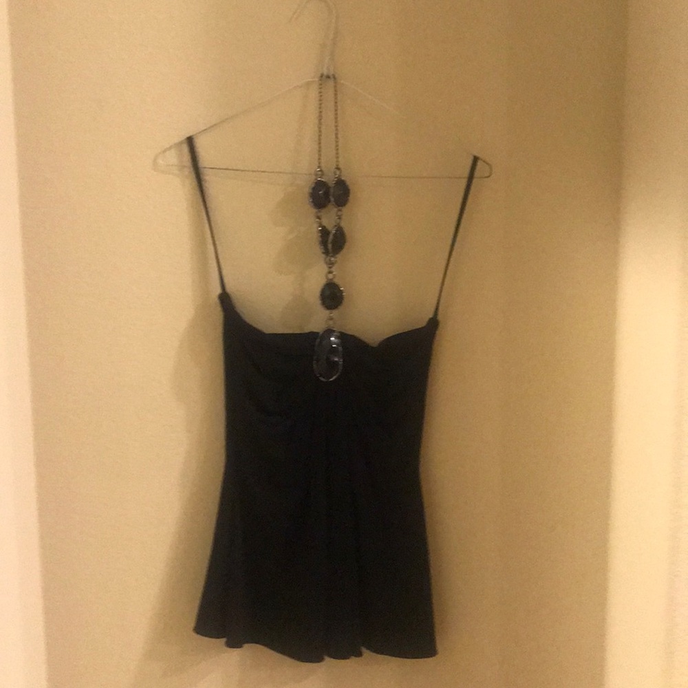 Black Sky strapless top